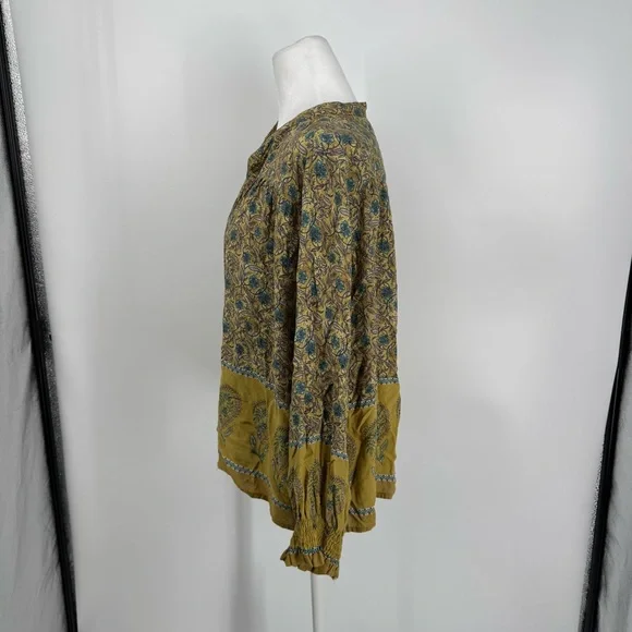 Natural Life Paisley Floral Tie Blouse - Picture 5 of 9